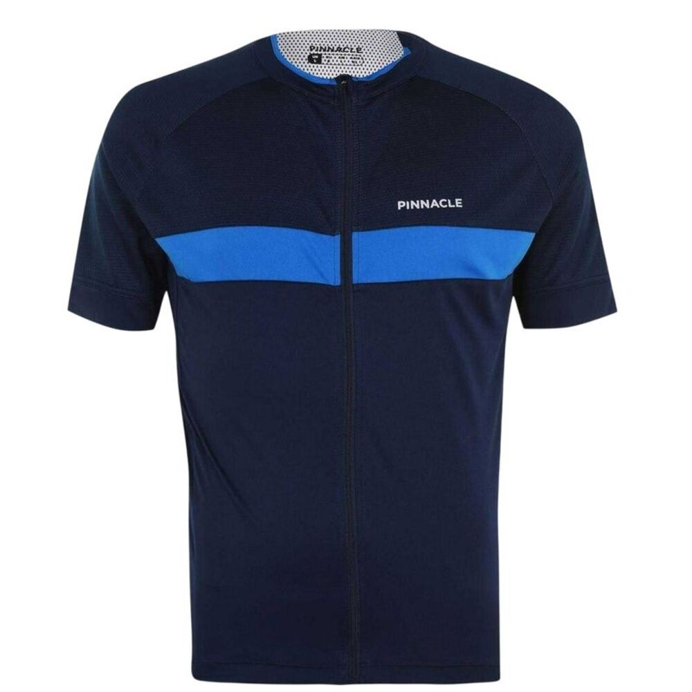 Pinnacle Mens Race Short-Sleeved Cycling Jersey / Navy